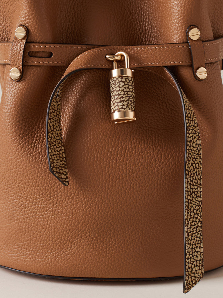 Borsa a spalla in Pelle - PREMIERE SECCHIELLO SMALL - Borbonese