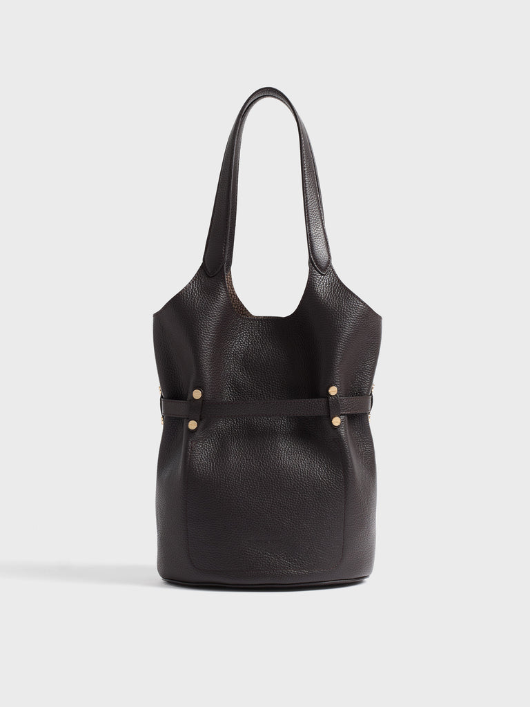 Borsa a spalla in pelle - PREMIERE SECCHIELLO SMALL - Borbonese