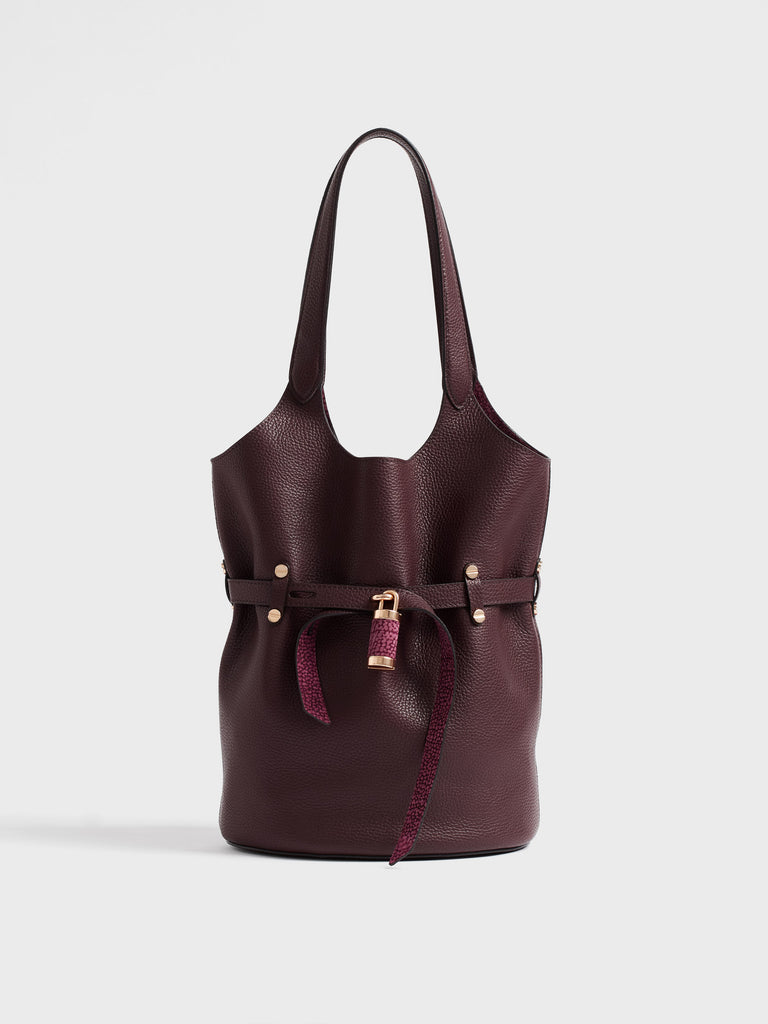 Borsa a spalla in pelle - PREMIERE SECCHIELLO SMALL - Borbonese