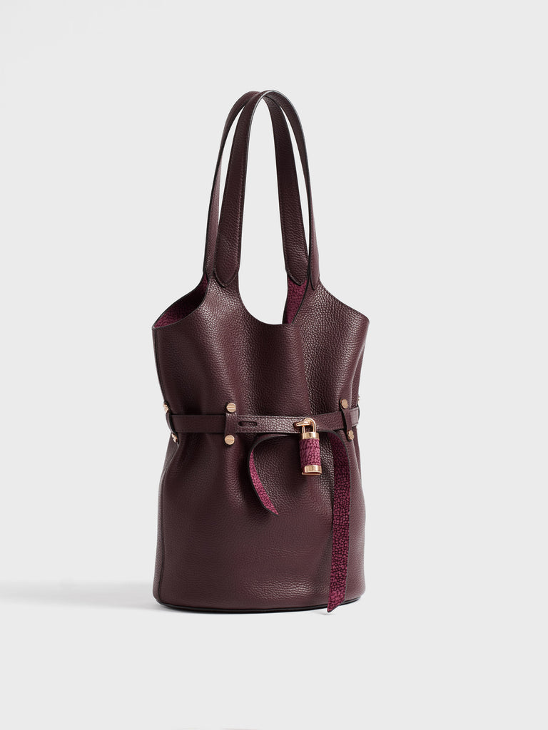 Borsa a spalla in pelle - PREMIERE SECCHIELLO SMALL - Borbonese