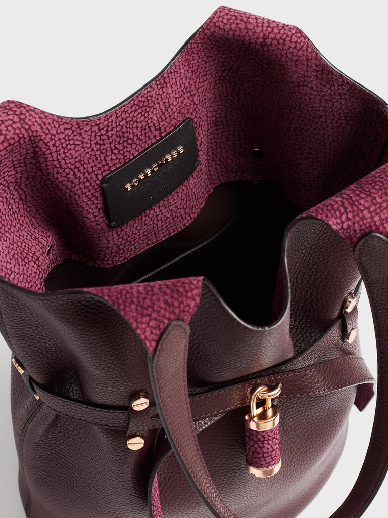 Borsa a spalla in pelle - PREMIERE SECCHIELLO SMALL - Borbonese