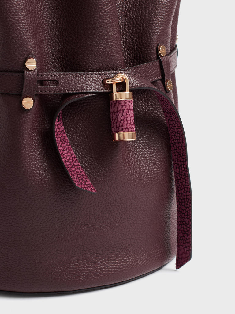 Borsa a spalla in pelle - PREMIERE SECCHIELLO SMALL - Borbonese