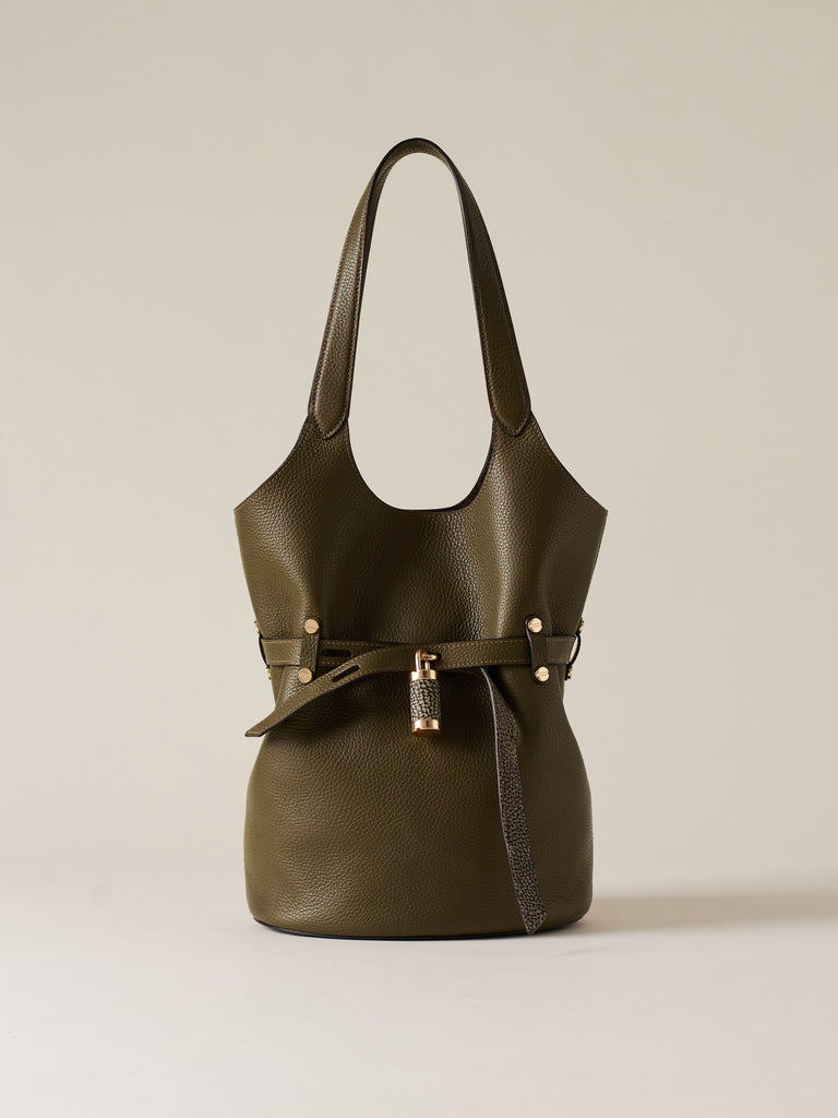 Borsa a spalla in Pelle - PREMIERE SECCHIELLO SMALL - Borbonese