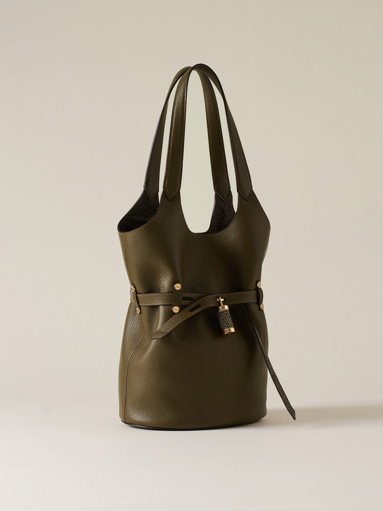 Borsa a spalla in Pelle - PREMIERE SECCHIELLO SMALL - Borbonese