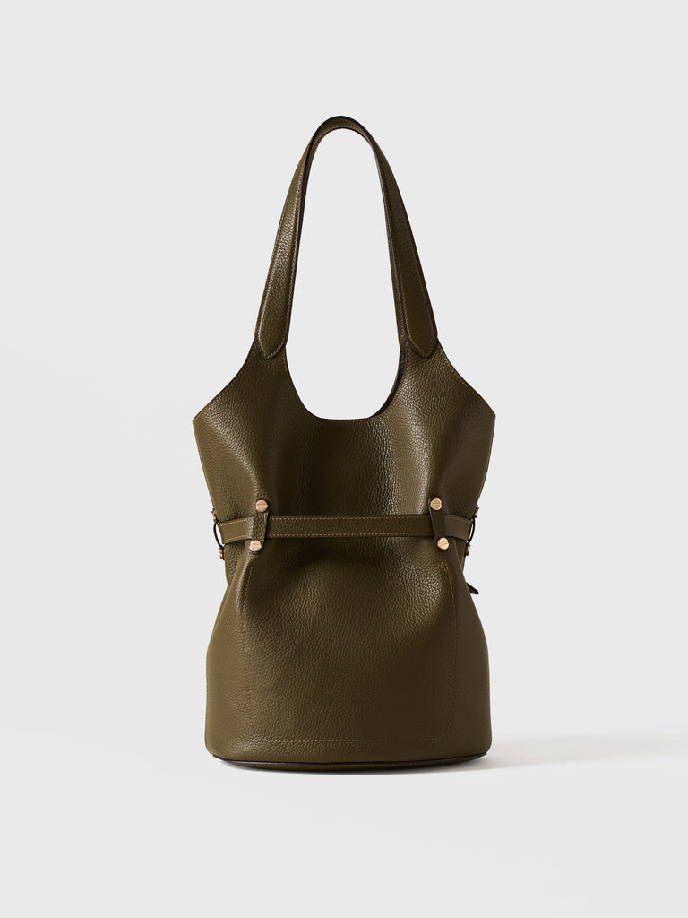 Borsa a spalla in pelle - PREMIERE SECCHIELLO SMALL - Borbonese