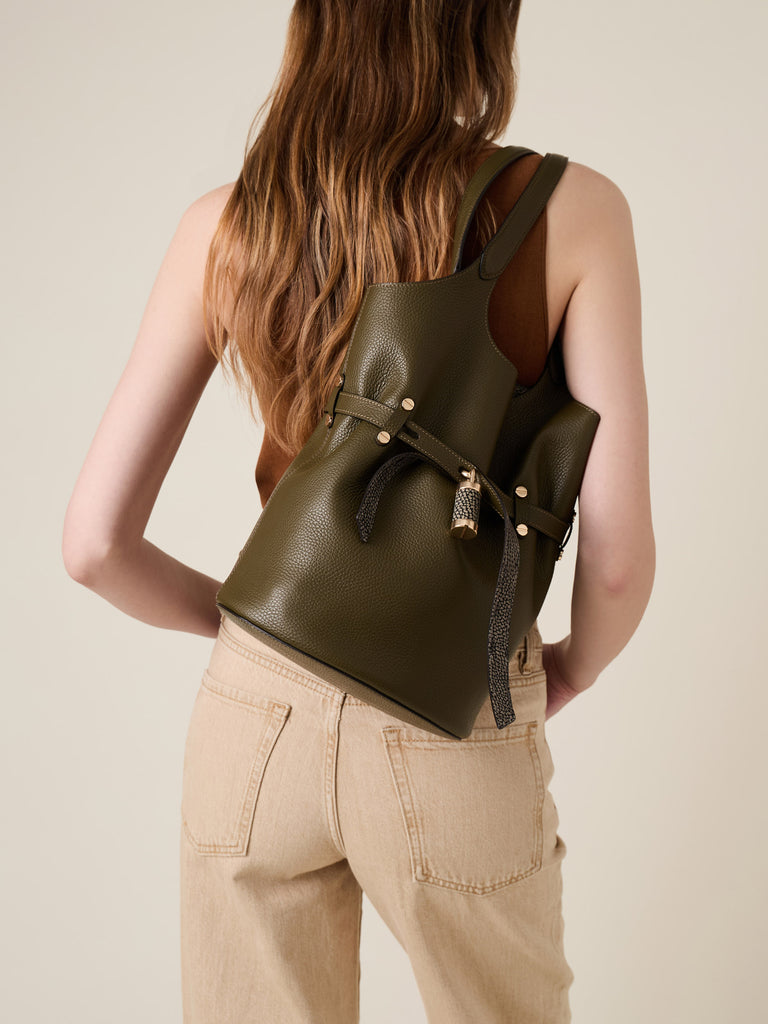 Borsa a spalla in Pelle - PREMIERE SECCHIELLO SMALL - Borbonese
