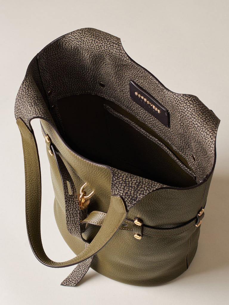 Borsa a spalla in Pelle - PREMIERE SECCHIELLO SMALL - Borbonese