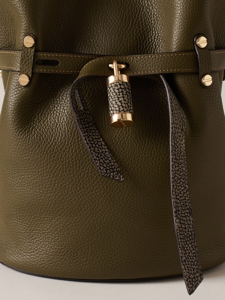 Borsa a spalla in Pelle - PREMIERE SECCHIELLO SMALL - Borbonese