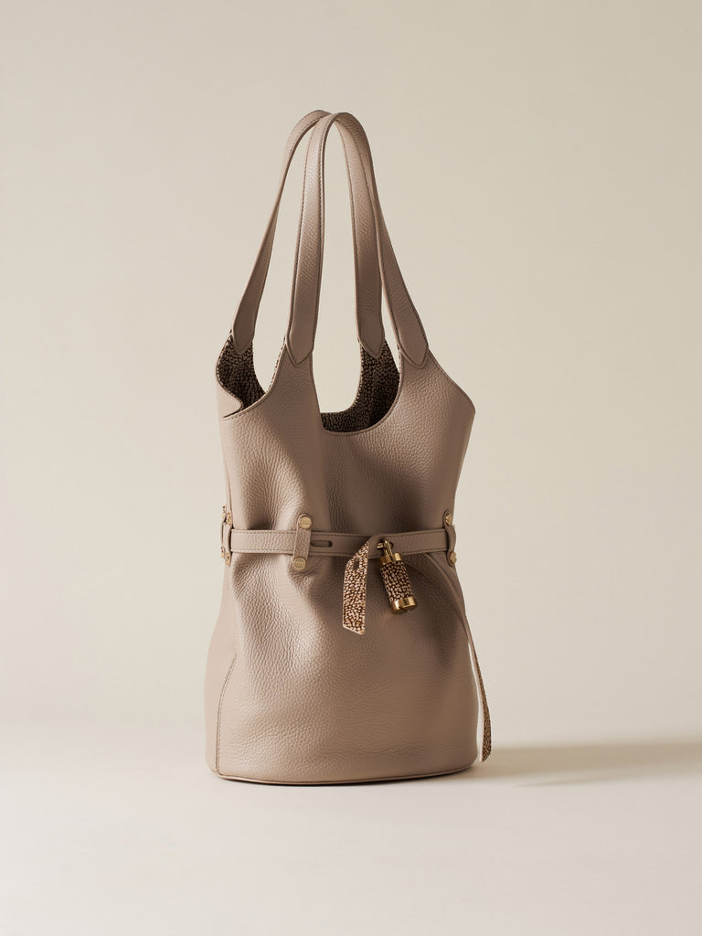 Borsa a spalla in Pelle - PREMIERE SECCHIELLO SMALL - Borbonese