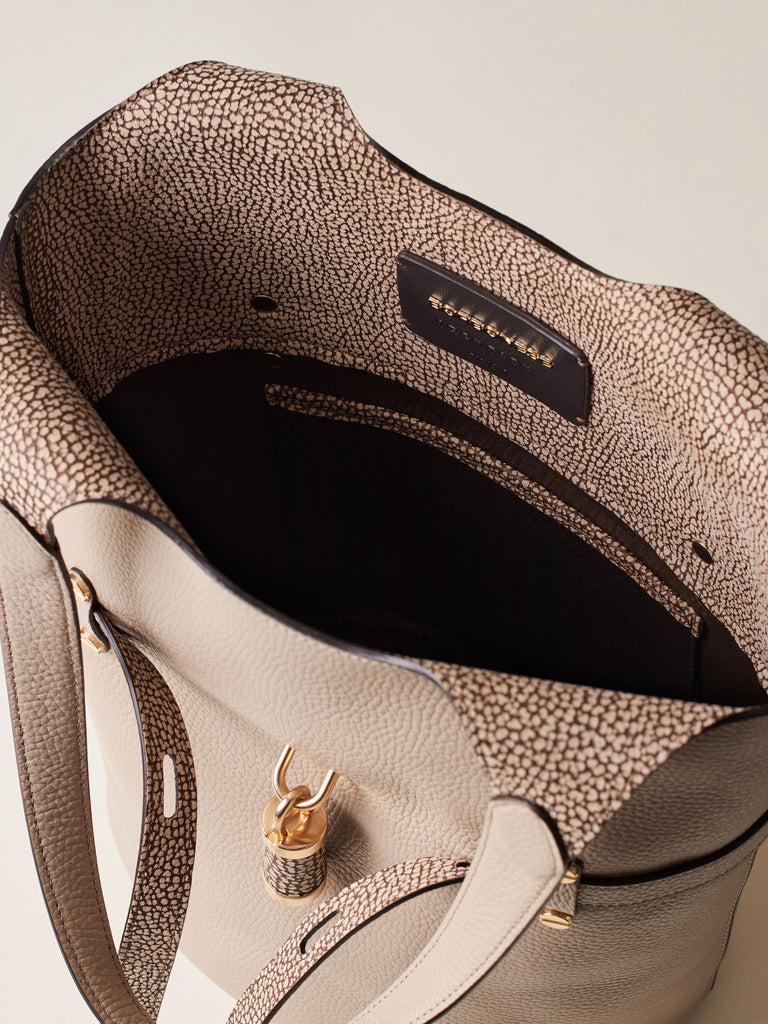 Borsa a spalla in Pelle - PREMIERE SECCHIELLO SMALL - Borbonese