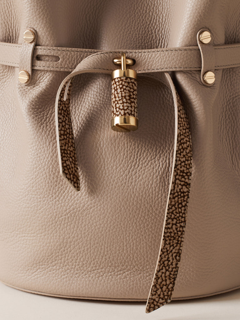 Borsa a spalla in Pelle - PREMIERE SECCHIELLO SMALL - Borbonese