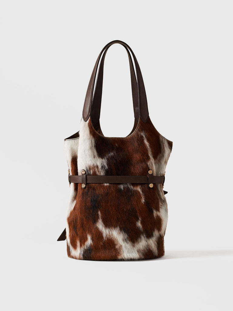 Leather shoulder bag - PREMIERE BUCKET BAG SMALL - Borbonese