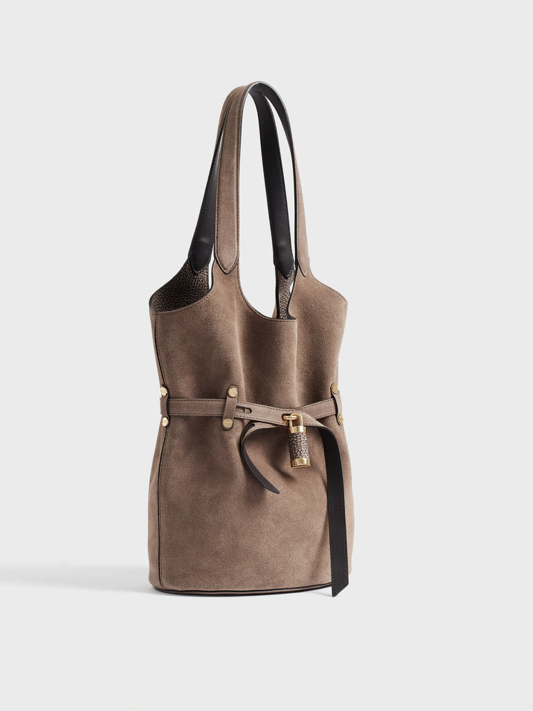 Borsa a spalla in pelle - PREMIERE SECCHIELLO SMALL - Borbonese