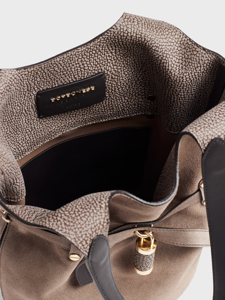 Borsa a spalla in pelle - PREMIERE SECCHIELLO SMALL - Borbonese
