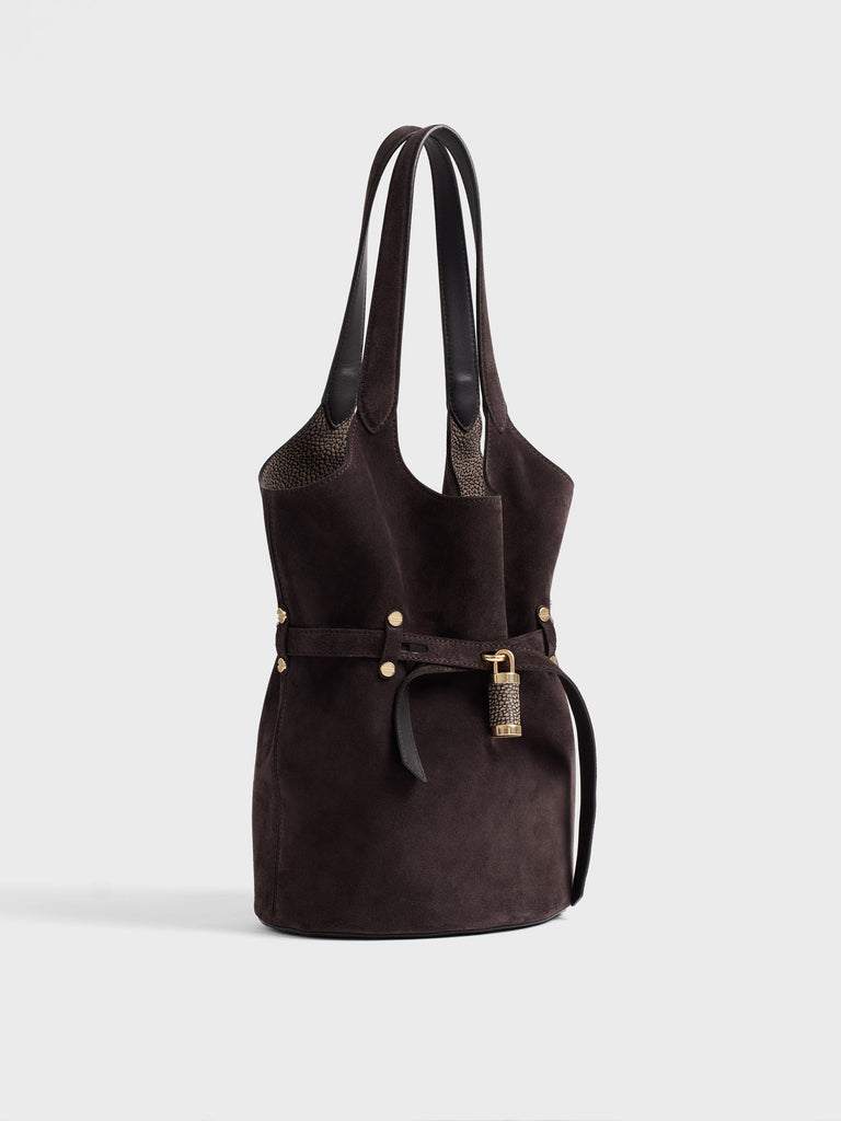 Borsa a spalla in pelle - PREMIERE SECCHIELLO SMALL - Borbonese