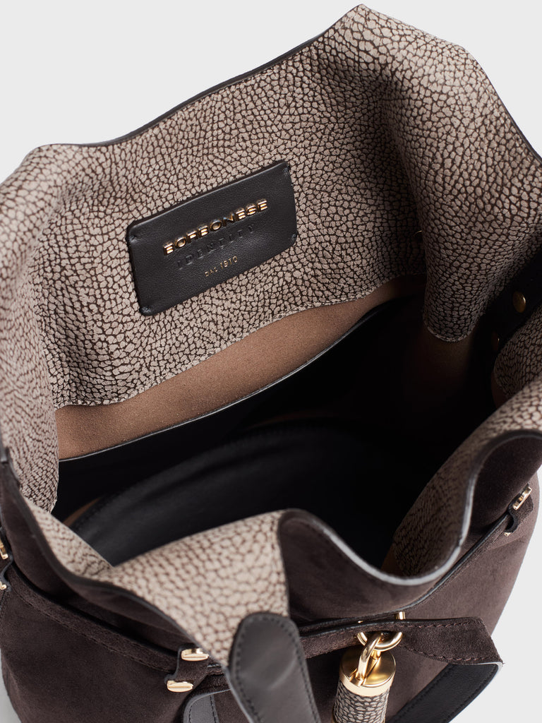 Borsa a spalla in pelle - PREMIERE SECCHIELLO SMALL - Borbonese