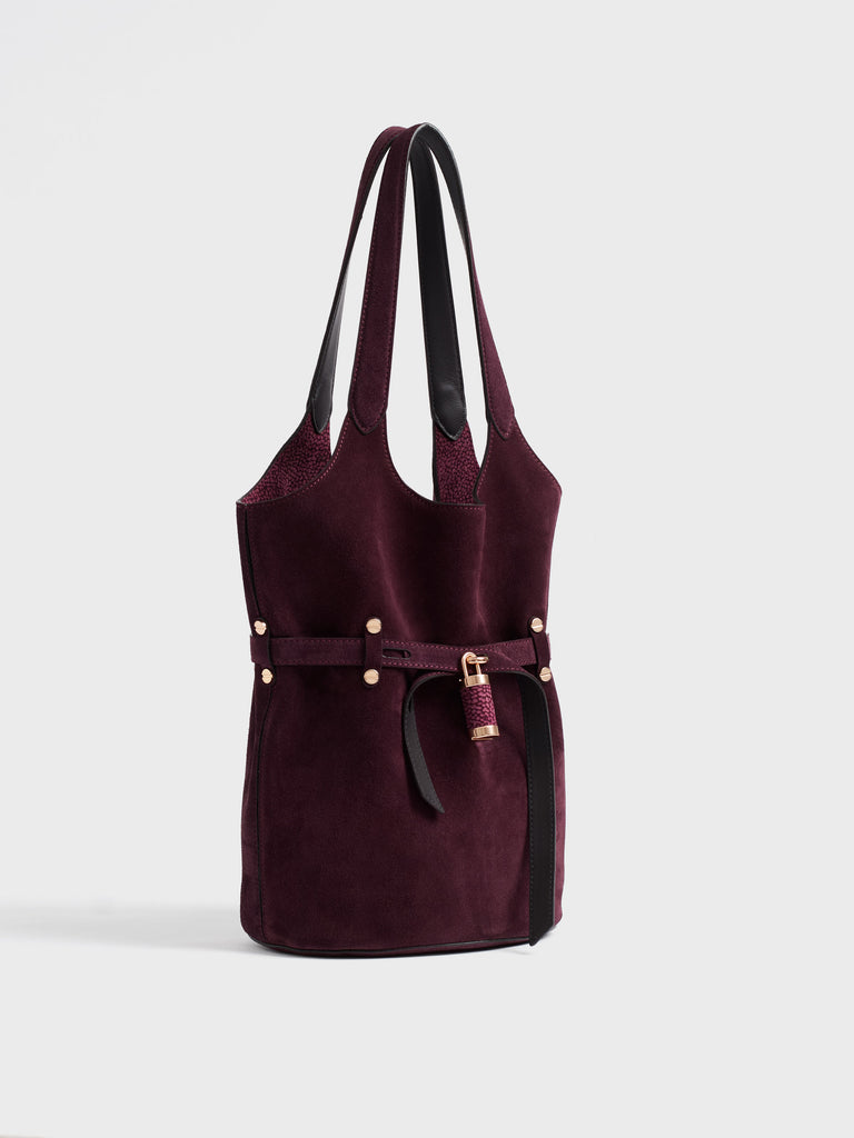 Borsa a spalla in pelle - PREMIERE SECCHIELLO SMALL - Borbonese