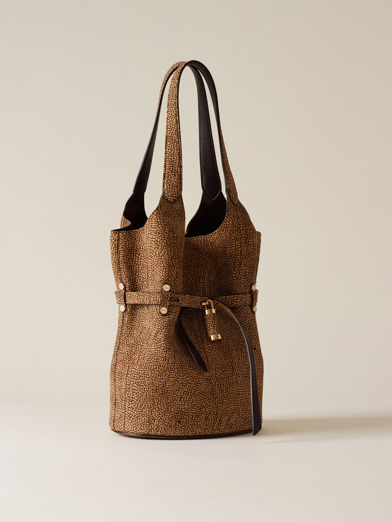 Borsa a spalla in Camoscio Op - PREMIERE SECCHIELLO SMALL - Borbonese