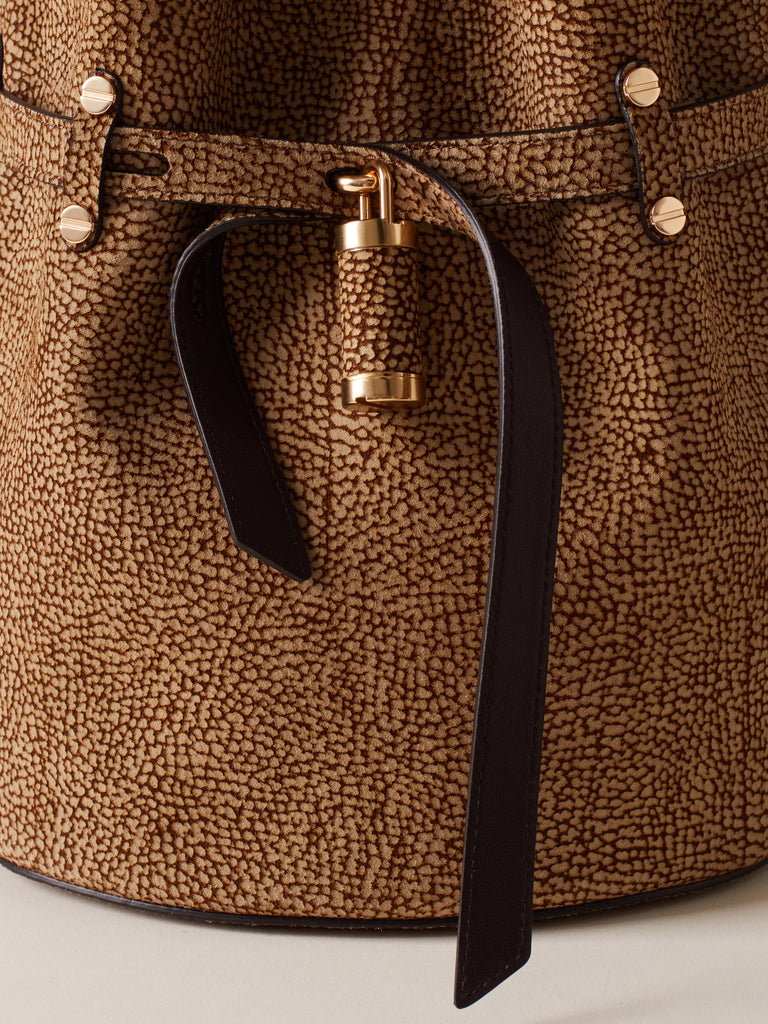 Borsa a spalla in Camoscio Op - PREMIERE SECCHIELLO SMALL - Borbonese