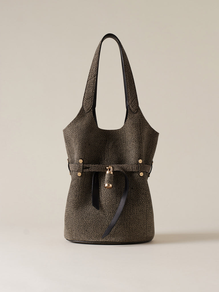Borsa a spalla in Camoscio Op - PREMIERE SECCHIELLO SMALL - Borbonese