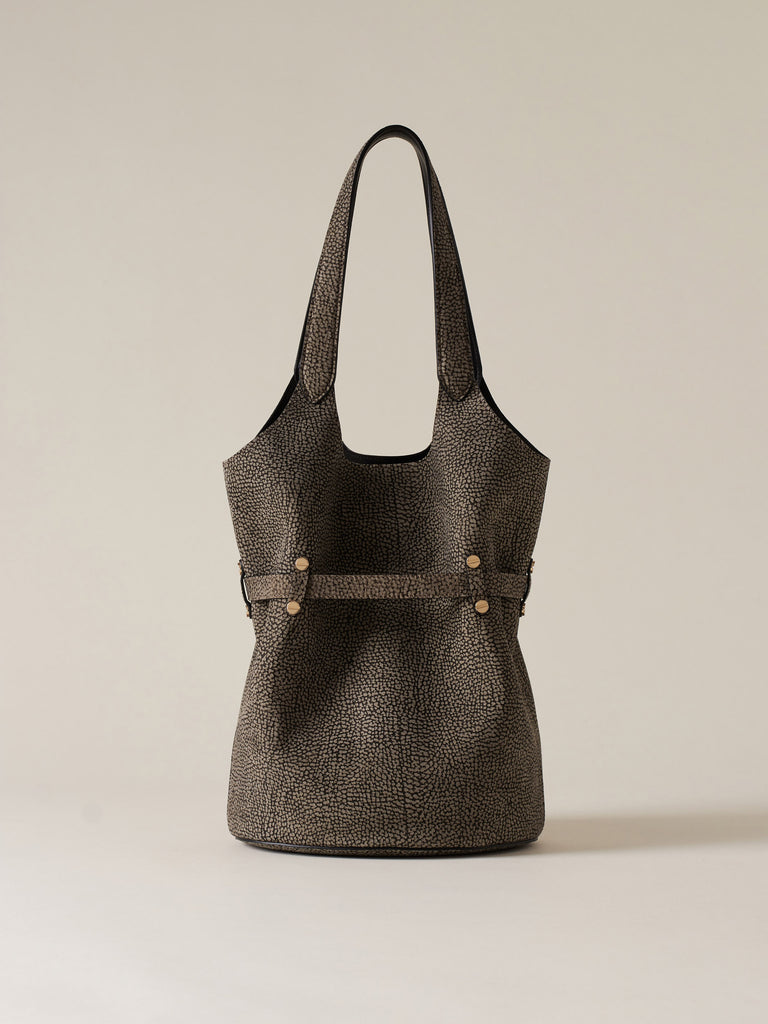 Borsa a spalla in Camoscio Op - PREMIERE SECCHIELLO SMALL - Borbonese