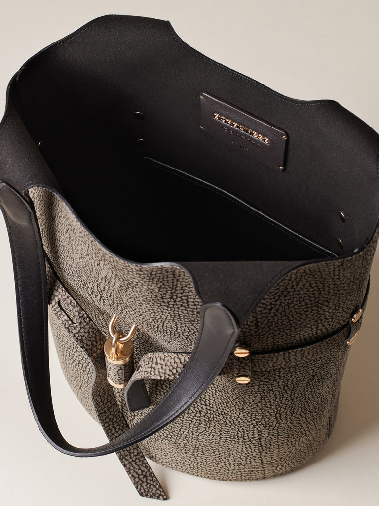 Borsa a spalla in Camoscio Op - PREMIERE SECCHIELLO SMALL - Borbonese