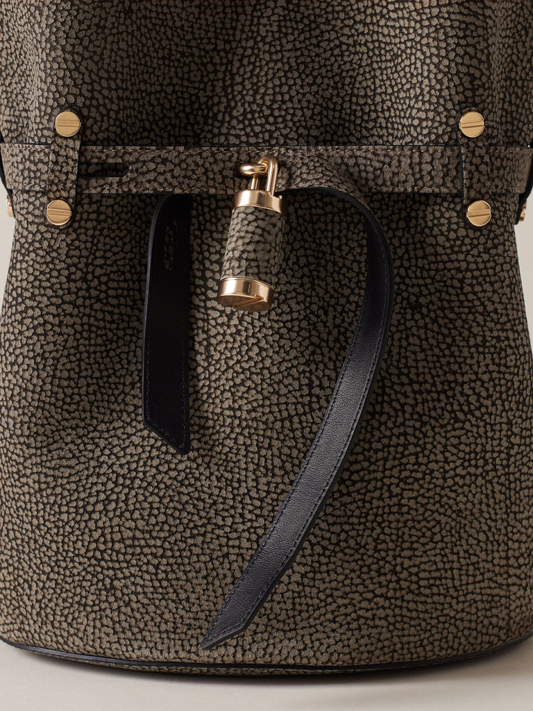 Borsa a spalla in Camoscio Op - PREMIERE SECCHIELLO SMALL - Borbonese