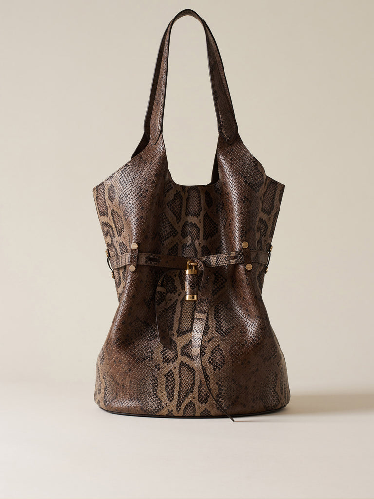   Borsa a spalla in Pelle - PREMIERE SECCHIELLO LARGE - Borbonese