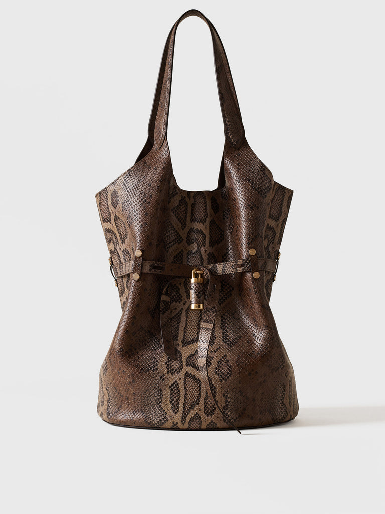   Borsa a spalla in Pelle - PREMIERE SECCHIELLO LARGE - Borbonese