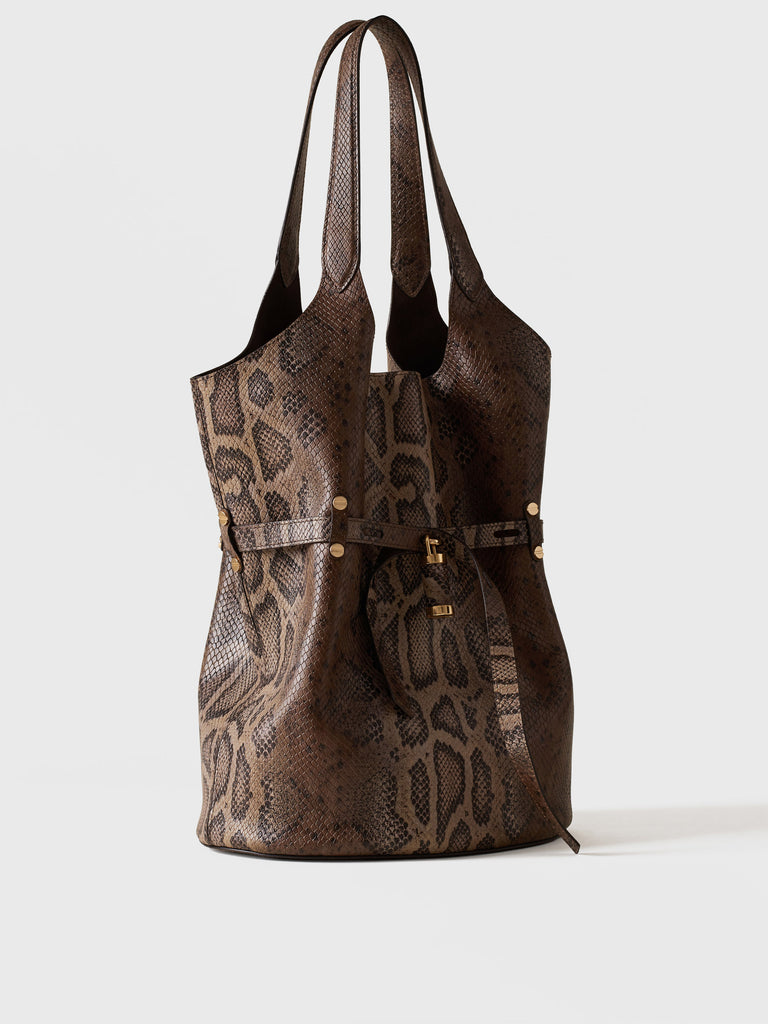   Borsa a spalla in Pelle - PREMIERE SECCHIELLO LARGE - Borbonese