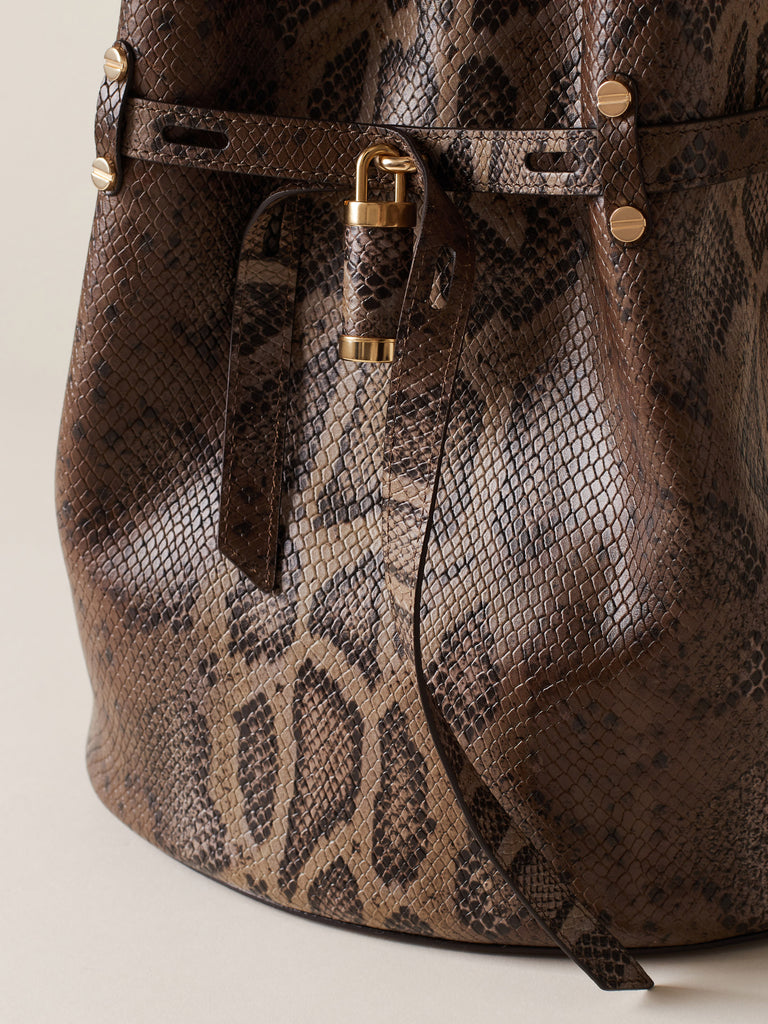   Borsa a spalla in Pelle - PREMIERE SECCHIELLO LARGE - Borbonese