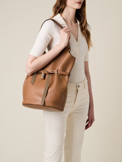 PREMIERE BUCKET BAG LARGE - Shoulder Bags - Borbonese