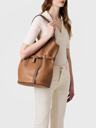PREMIERE BUCKET BAG LARGE - Bags - Borbonese