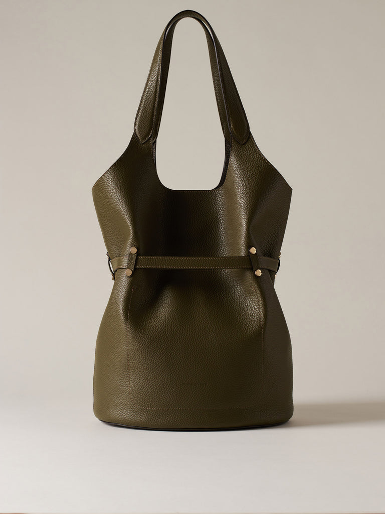 Borsa a spalla in Pelle - PREMIERE SECCHIELLO LARGE - Borbonese