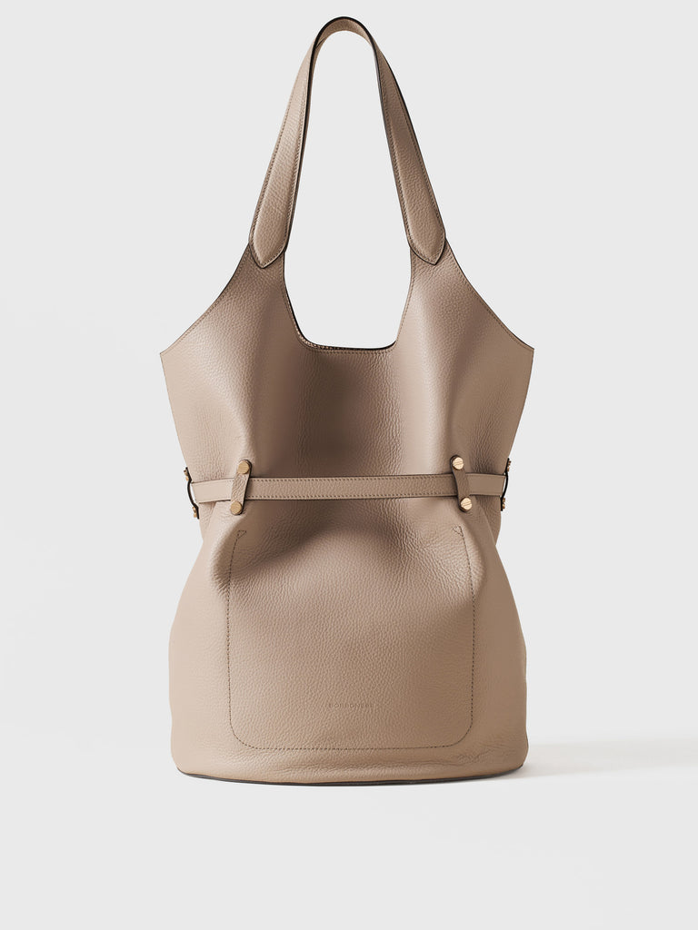 Borsa a spalla in pelle - PREMIERE SECCHIELLO LARGE - Borbonese