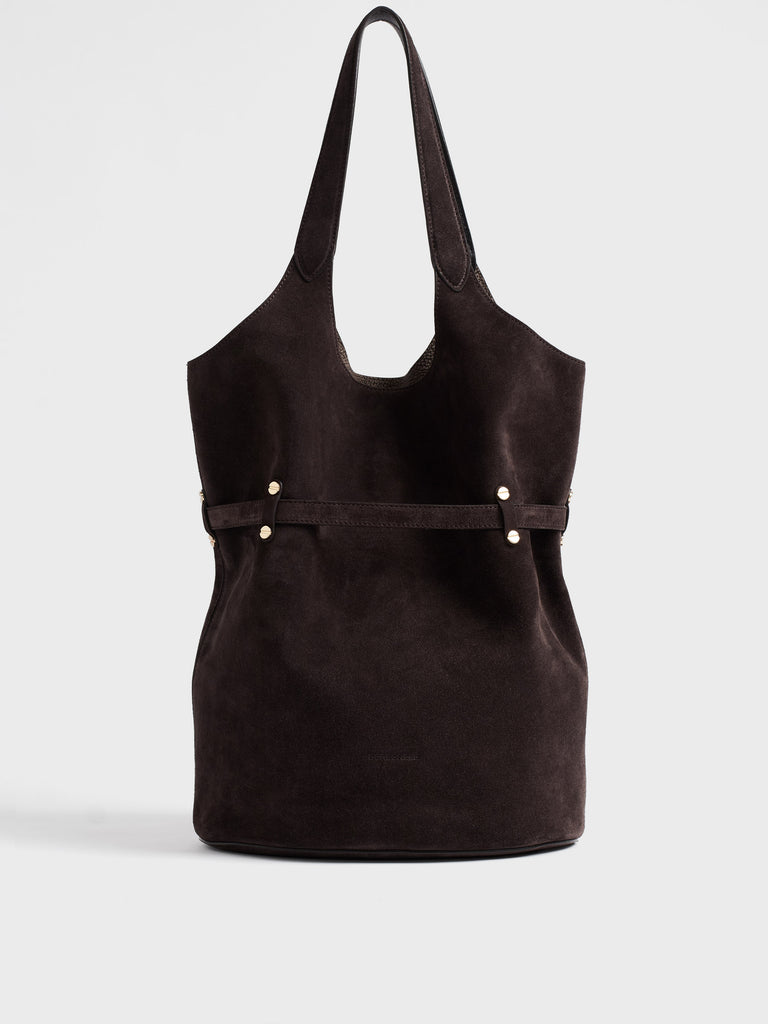 Borsa a spalla in pelle - PREMIERE SECCHIELLO LARGE - Borbonese