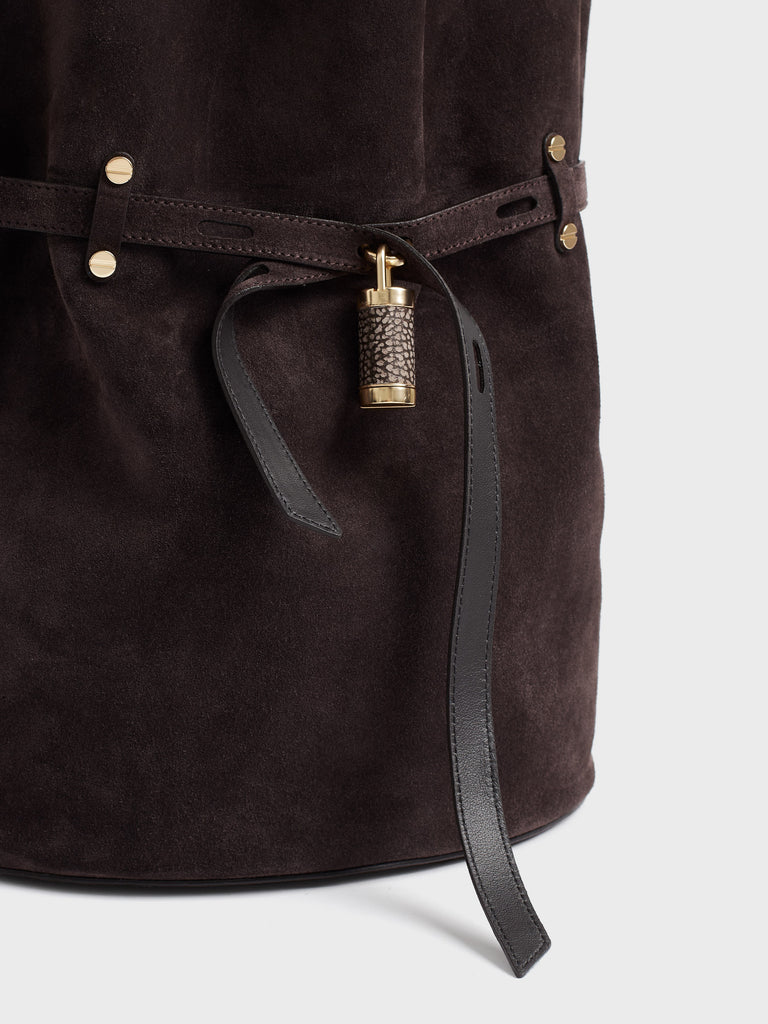 Borsa a spalla in pelle - PREMIERE SECCHIELLO LARGE - Borbonese
