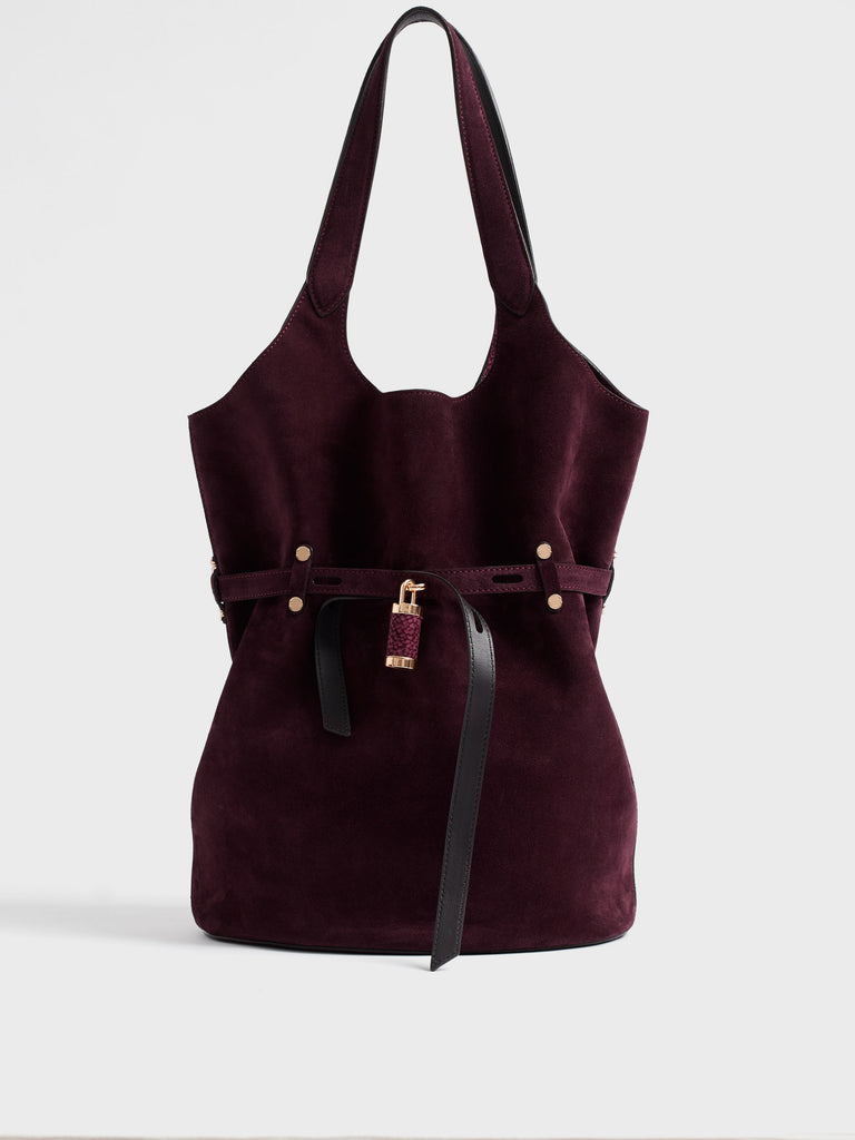 Borsa a spalla in pelle - PREMIERE SECCHIELLO LARGE - Borbonese