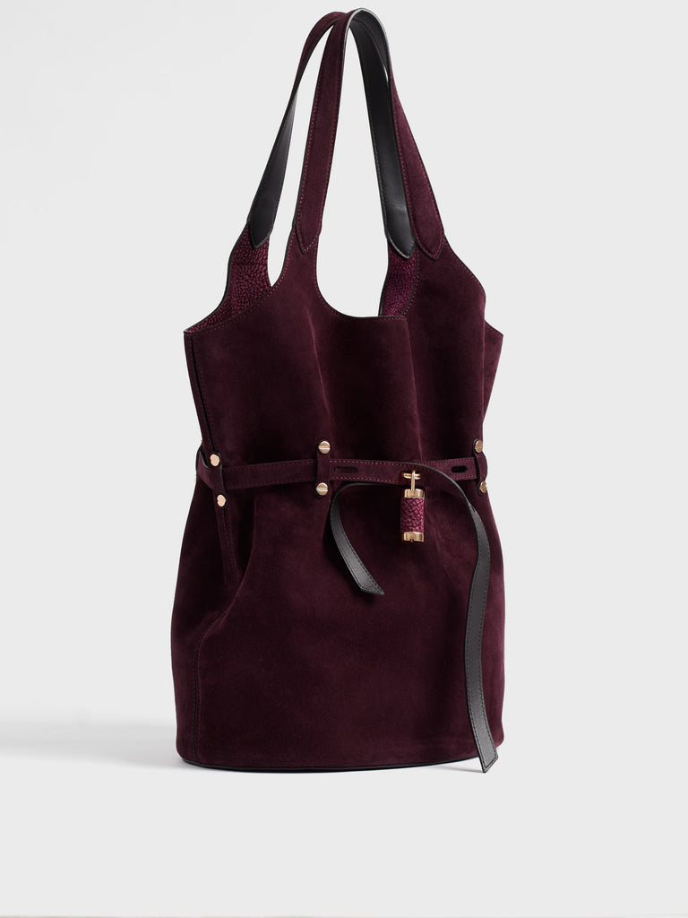 Borsa a spalla in pelle - PREMIERE SECCHIELLO LARGE - Borbonese
