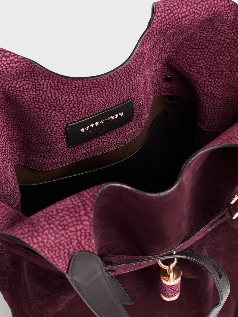 Borsa a spalla in pelle - PREMIERE SECCHIELLO LARGE - Borbonese