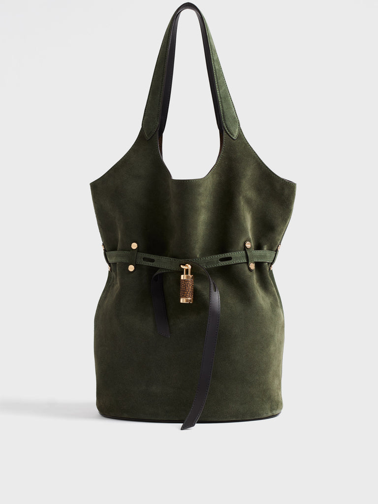 Borsa a spalla in pelle - PREMIERE SECCHIELLO LARGE - Borbonese