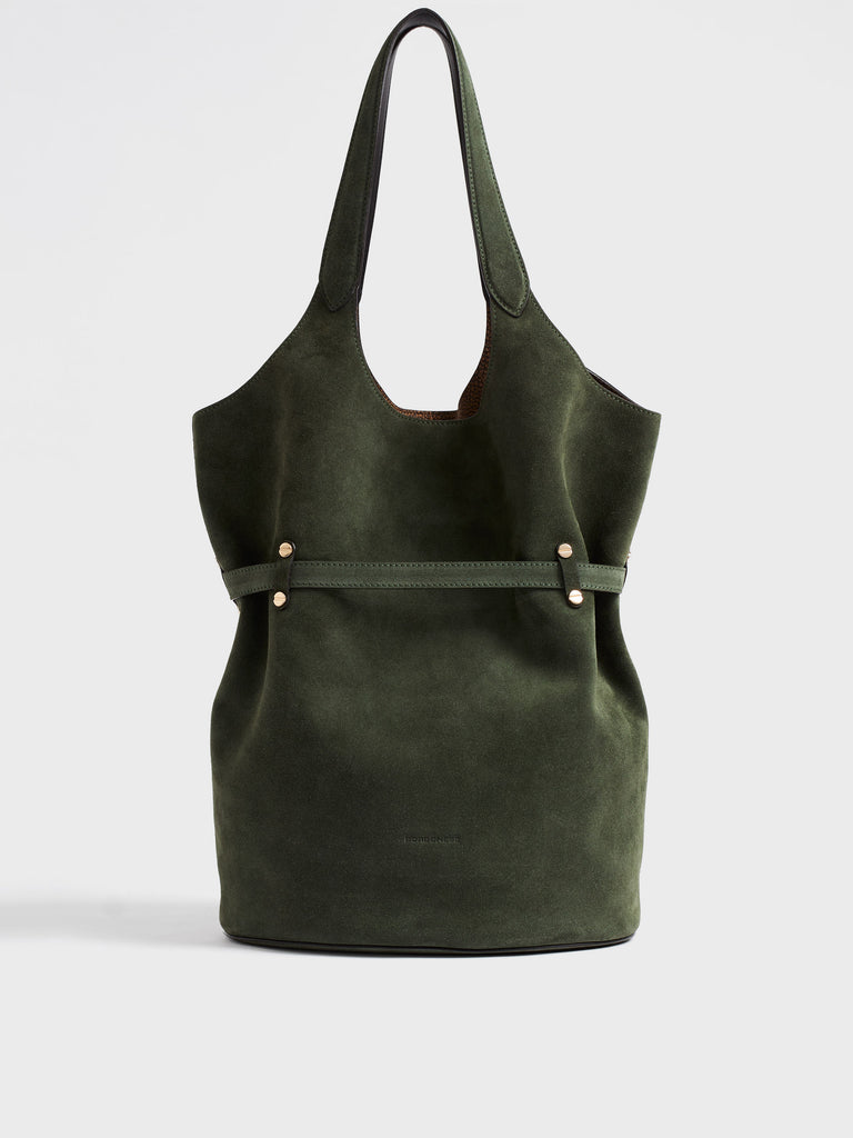 Borsa a spalla in pelle - PREMIERE SECCHIELLO LARGE - Borbonese