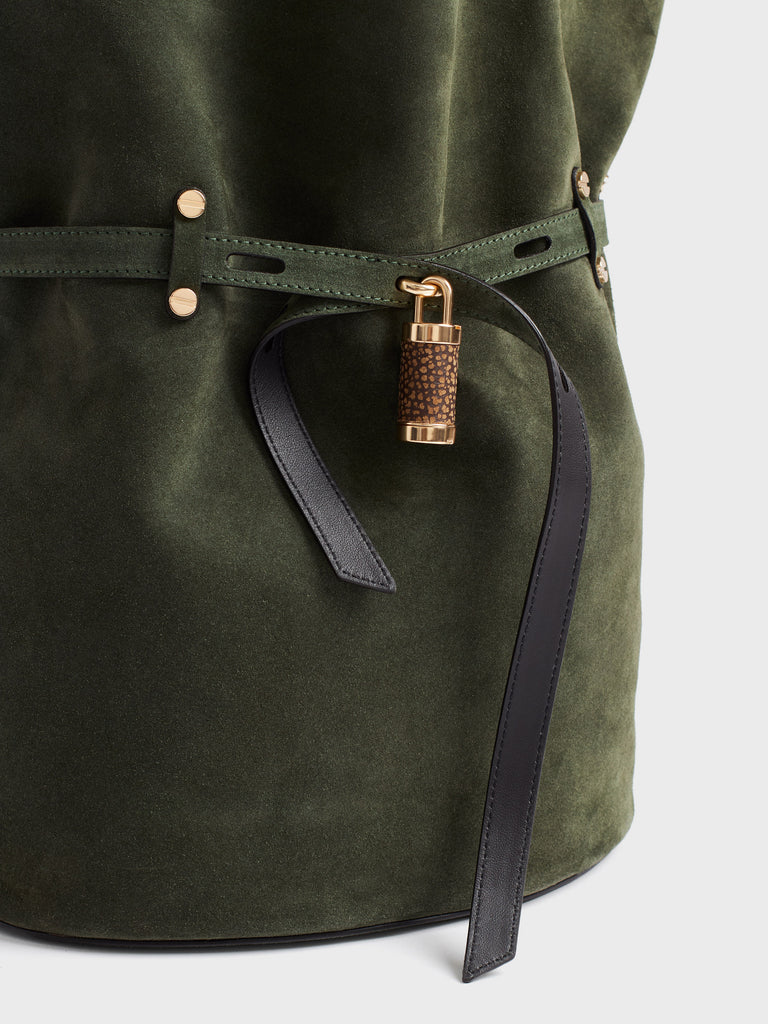 Borsa a spalla in pelle - PREMIERE SECCHIELLO LARGE - Borbonese