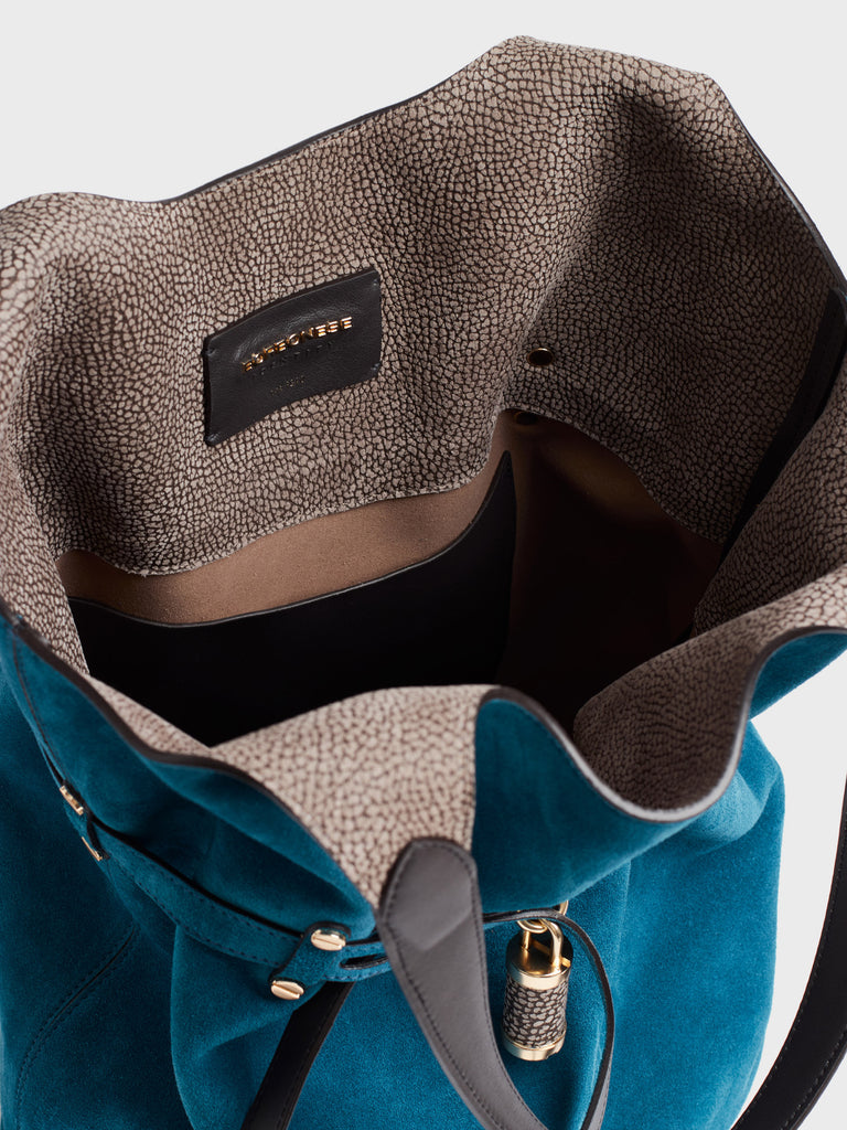 Borsa a spalla in pelle - PREMIERE SECCHIELLO LARGE - Borbonese