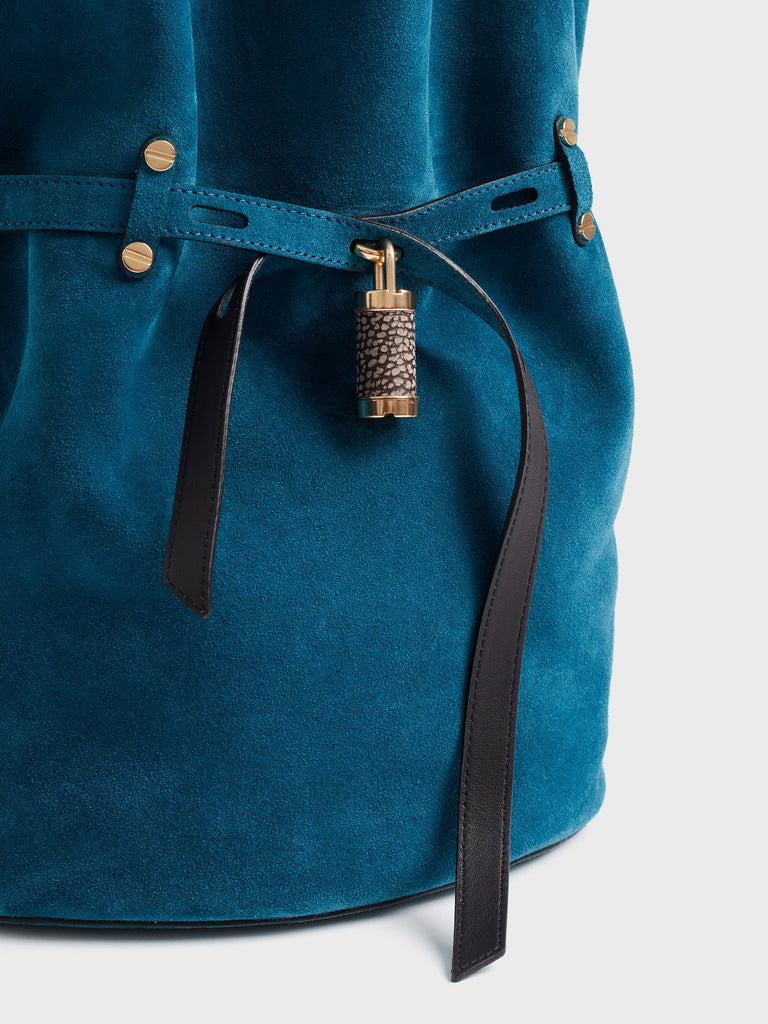 Borsa a spalla in pelle - PREMIERE SECCHIELLO LARGE - Borbonese