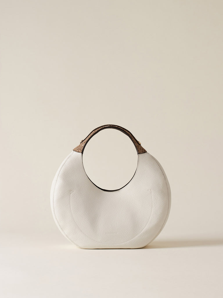 Borsa a mano di Pelle - FULL MOON BORSA HOBO MEDIUM - Borbonese