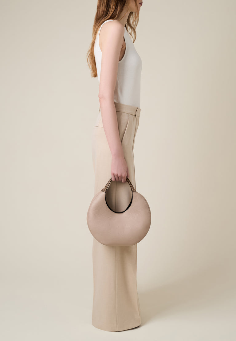 Borsa a mano di Pelle - FULL MOON BORSA HOBO MEDIUM - Borbonese