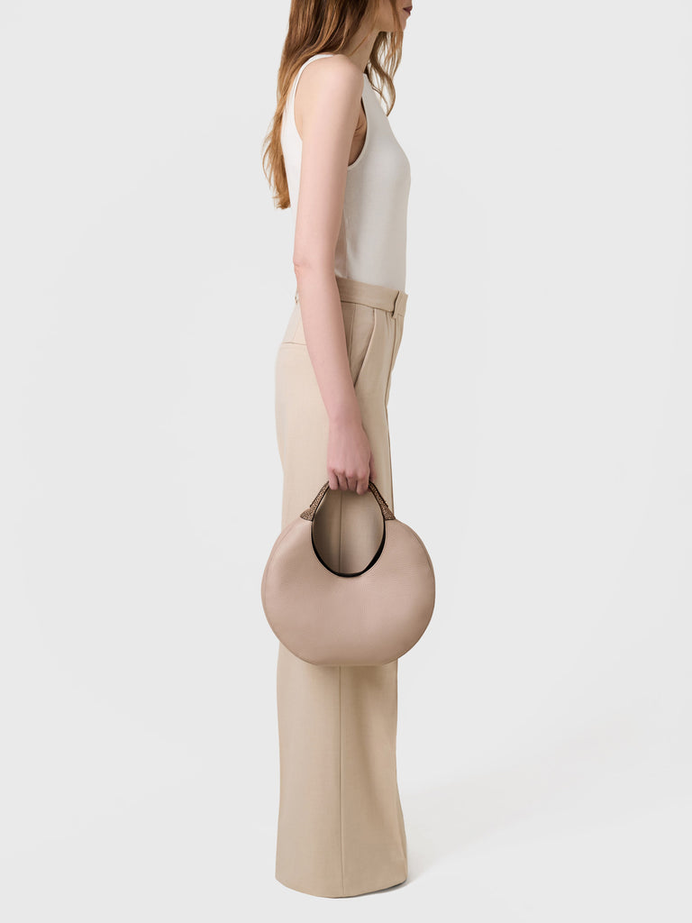 Borsa a mano di Pelle - FULL MOON BORSA HOBO MEDIUM - Borbonese