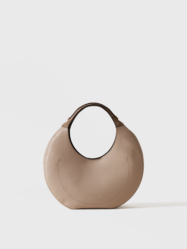 Borsa a mano di Pelle - FULL MOON BORSA HOBO MEDIUM - Borbonese