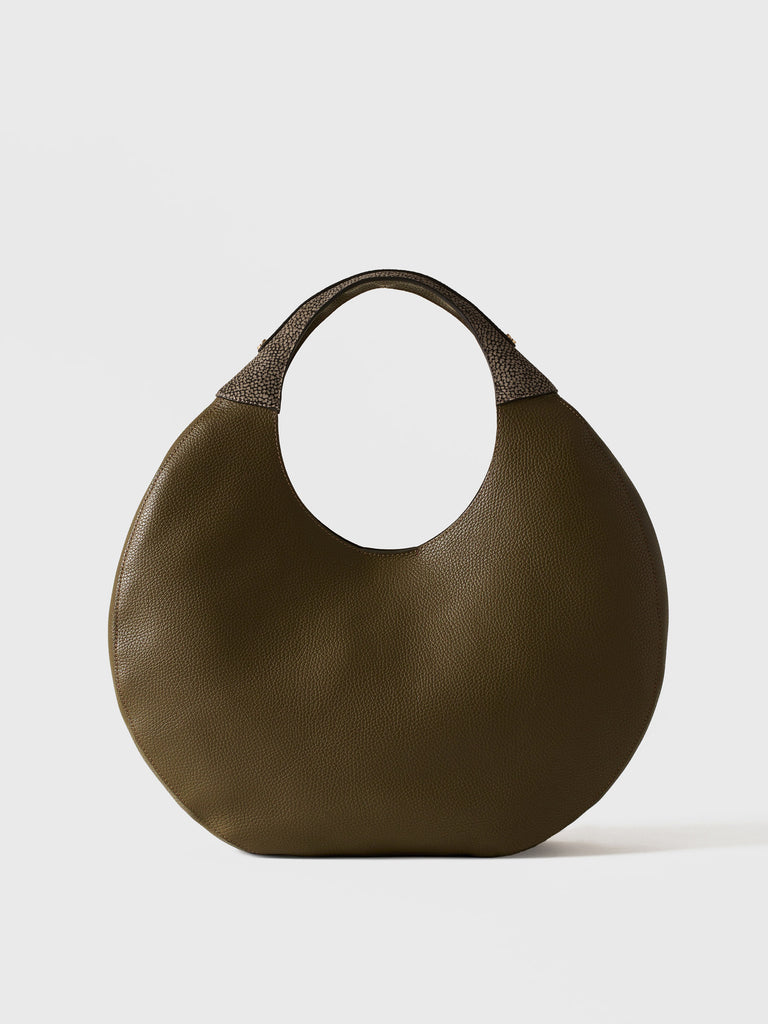 Borsa a mano di Pelle - FULL MOON BORSA HOBO LARGE - Borbonese